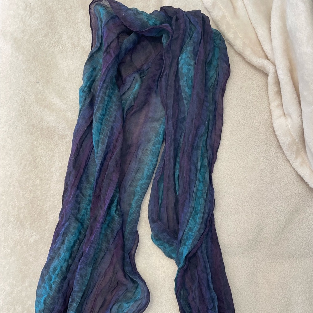 Purple and blue scarf from Nordstrom. Perfect condition!